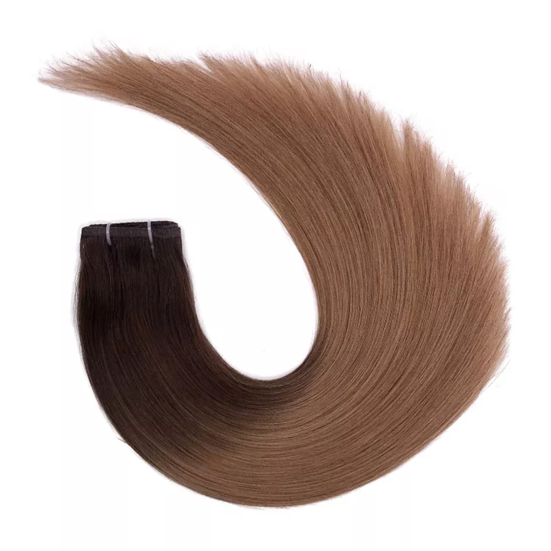 High Quality Factory Price Flat Weft Virgin Remy Hair Weft Hair Extension 12A Grade